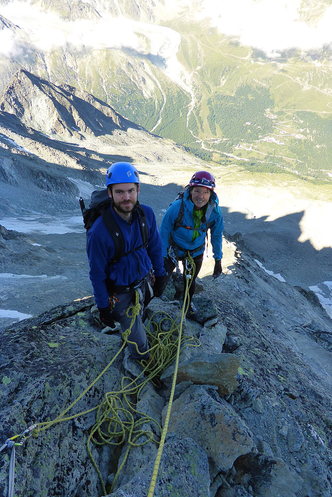 Belay on the ridge