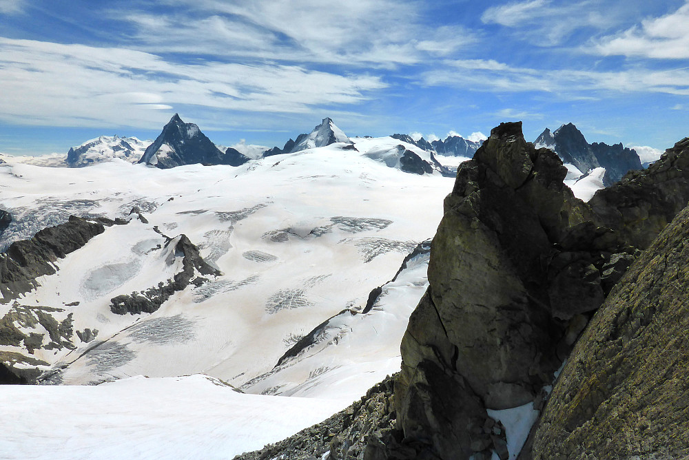 View from the second belay