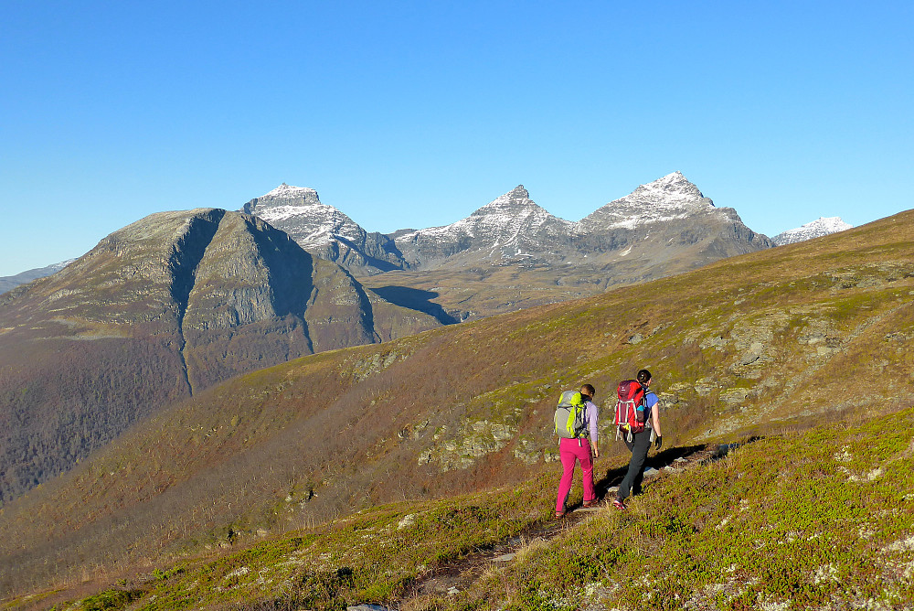Mesteparten av nysnøen har forsvunnet fra fjelltoppene
