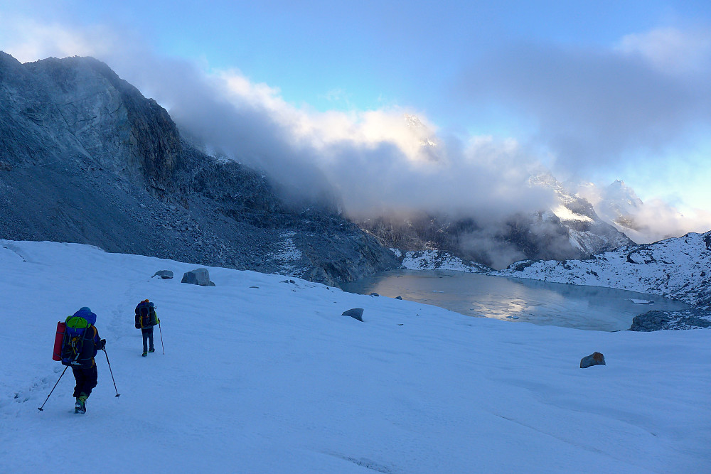 Late afternoon on the glacier