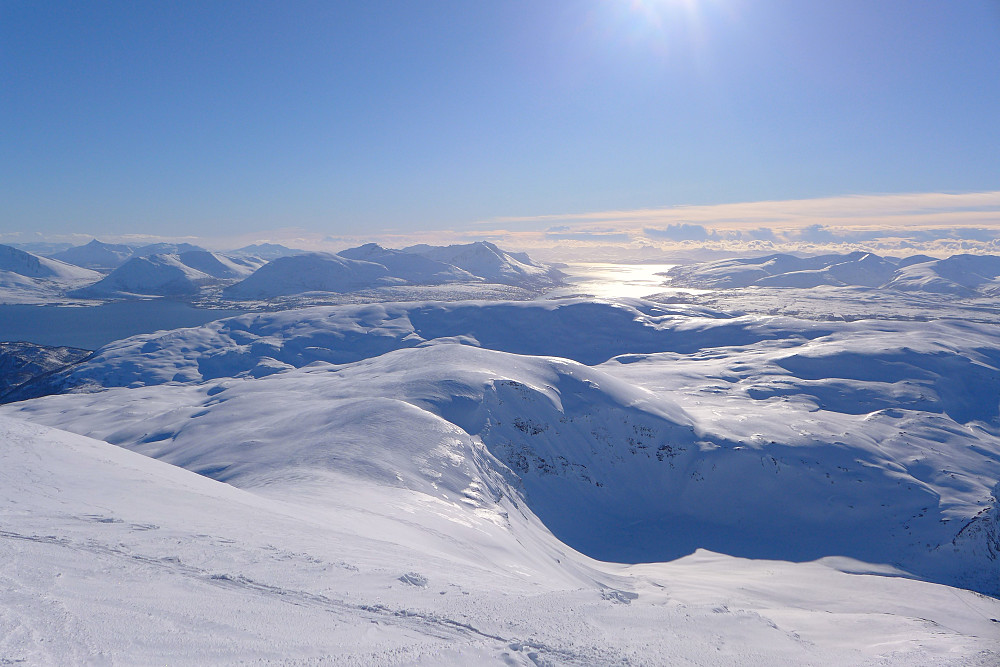 Kveldslys over Malangen og Kvaløya
