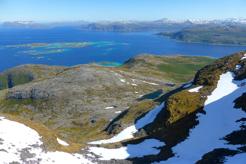 Utsikt over nordsiden av Vengsøya