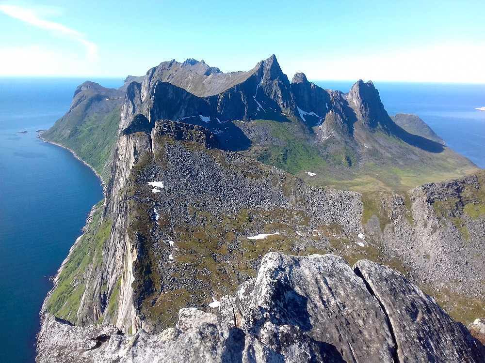 Nordover fra toppen