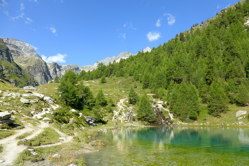Fremme på Lac Bleu. 