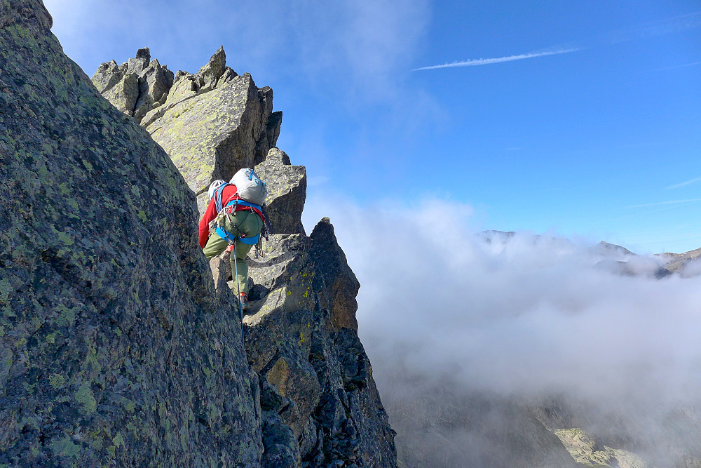 Nearing the top of Grand Perron