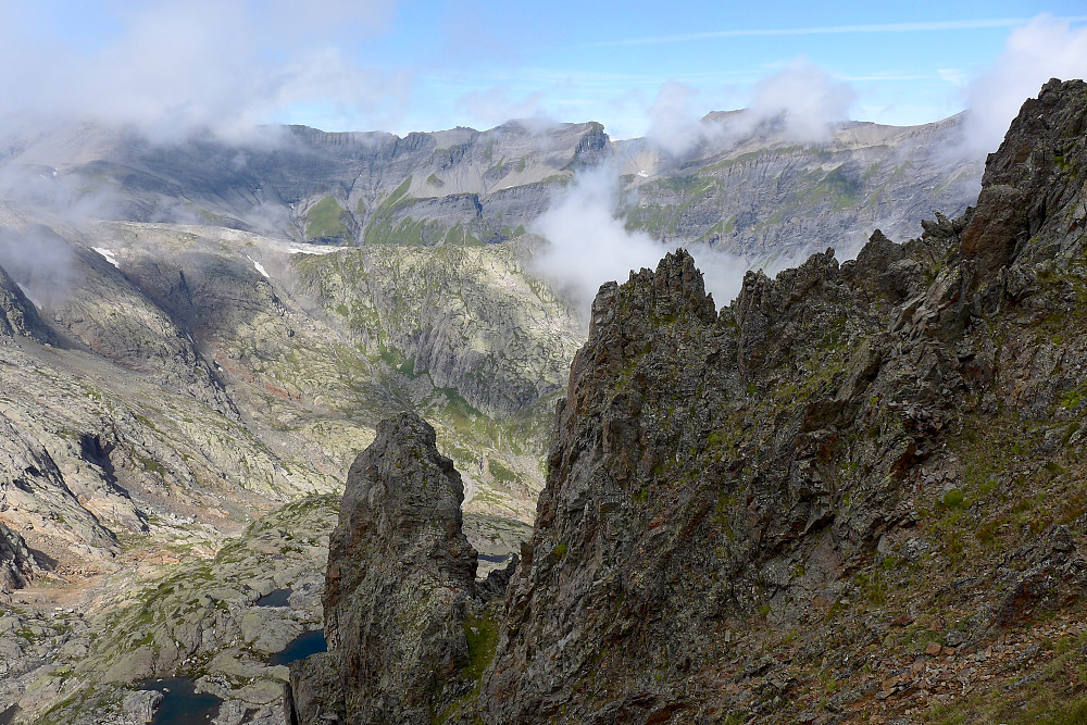 But we got some sort of view on the way back down!