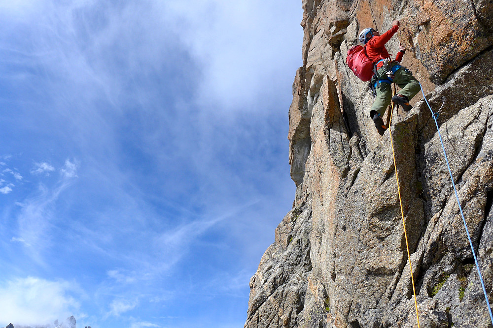 Sami at the start of pitch 7 