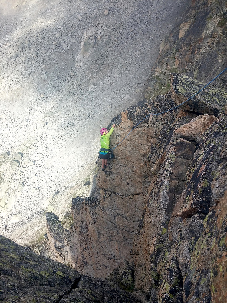 Me still at the crux on pitch 4!