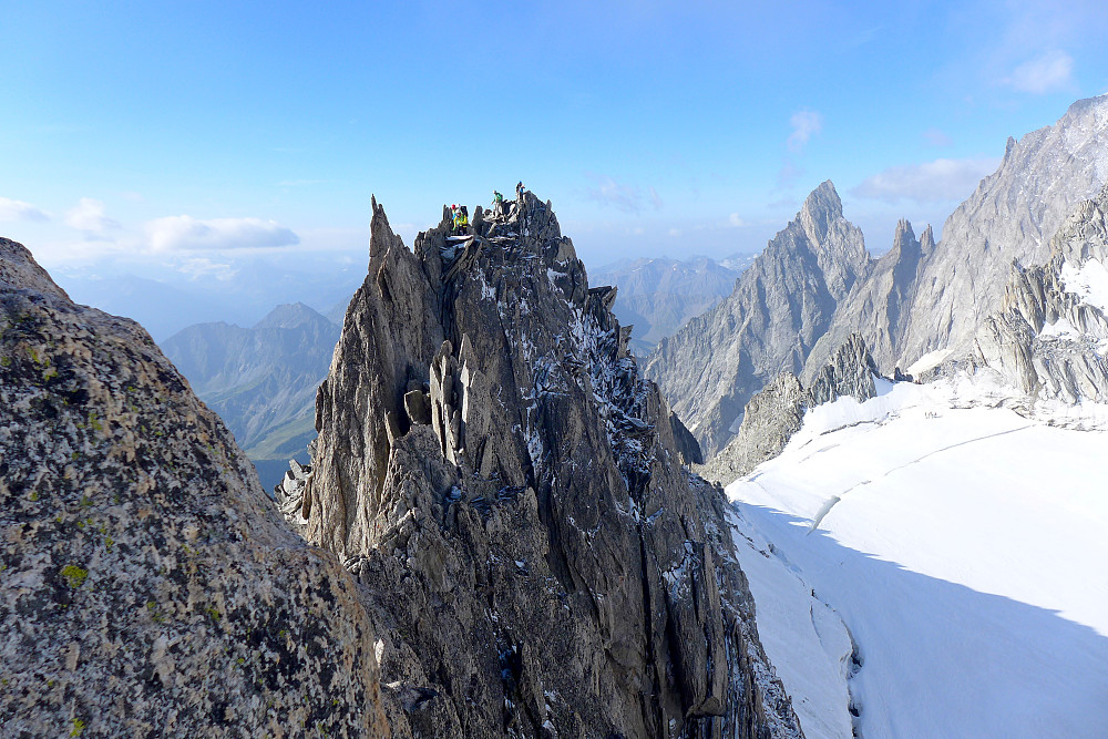 A look back along the ridge