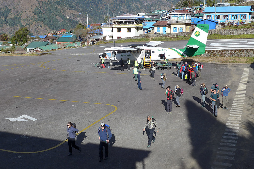 Waiting in Lukla airport for the flight back to Kathmandu