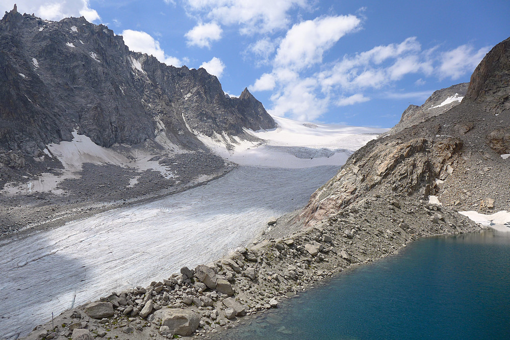 The Glacier d'Orny seen from the Orny hut