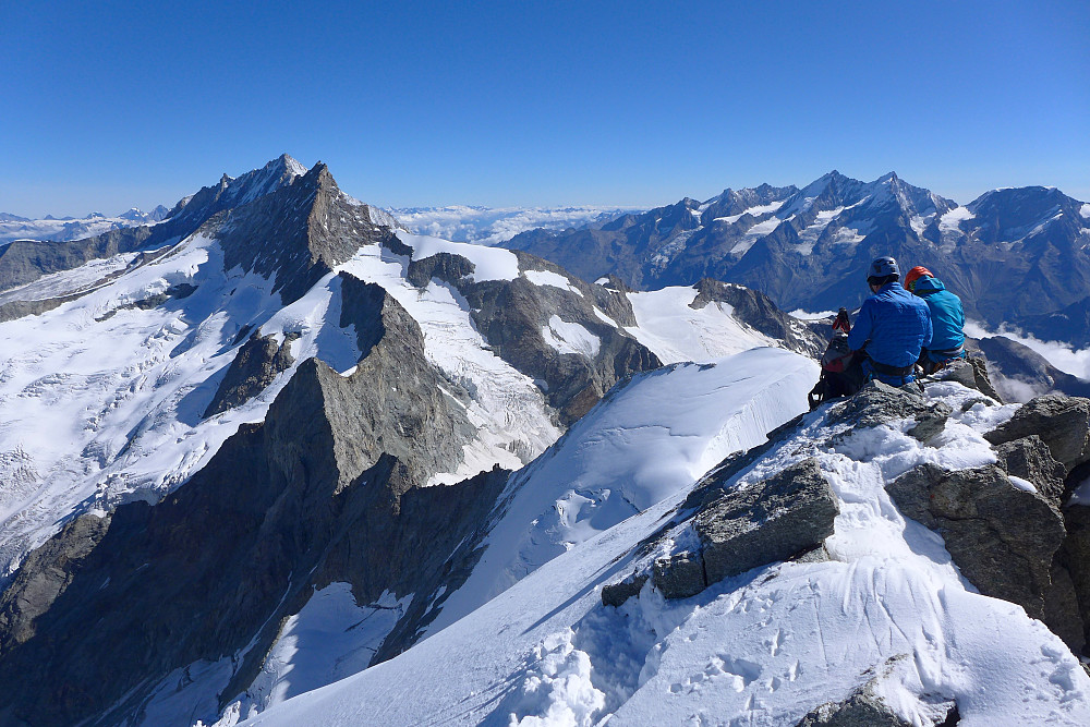 On the summit of the Ober Gabelhorn!