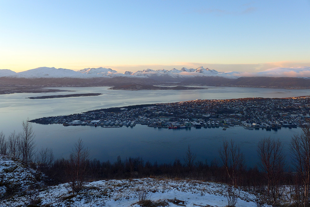 siste solstråler på Kvaløya