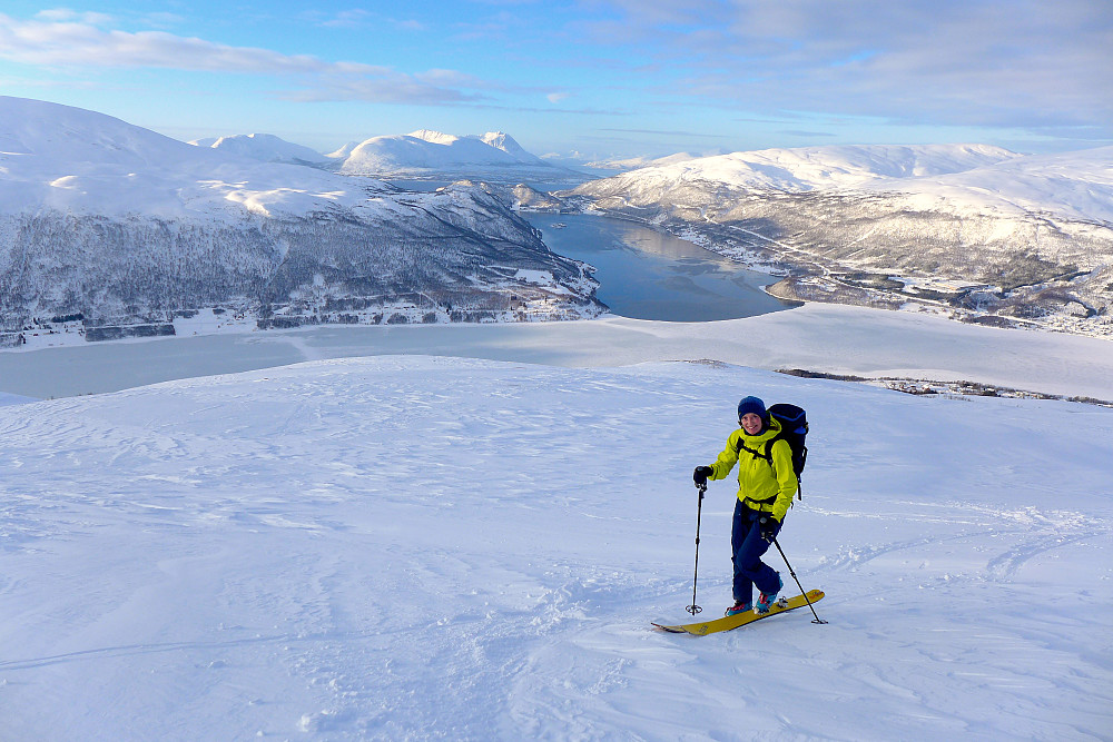 Variabelt skiføre over tregrensen