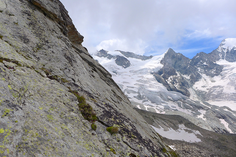 Some of the views across to the Zinalrothorn (in the clouds), Trifthorn and Ober Gabelhorn before they disappeared