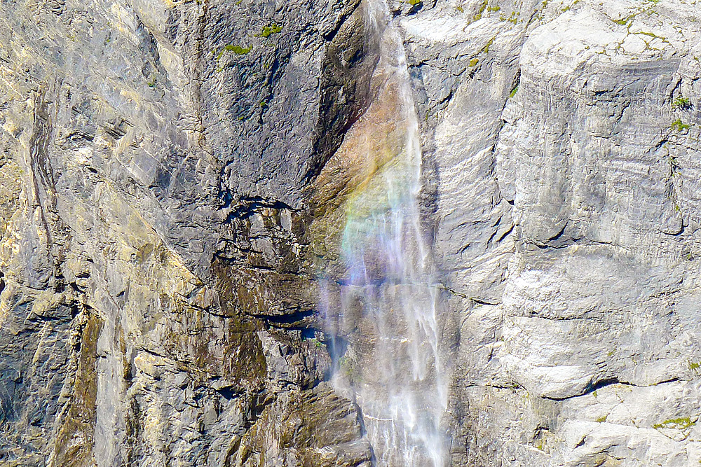 Rainbow in the waterfall!