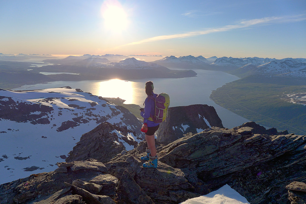 Jeg nyter utsikten over Balsfjorden