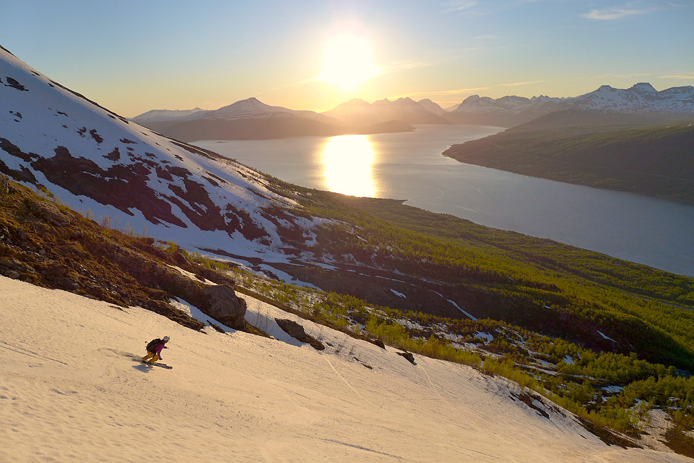 Jana gir gass i siste bakken ned til skogrensen