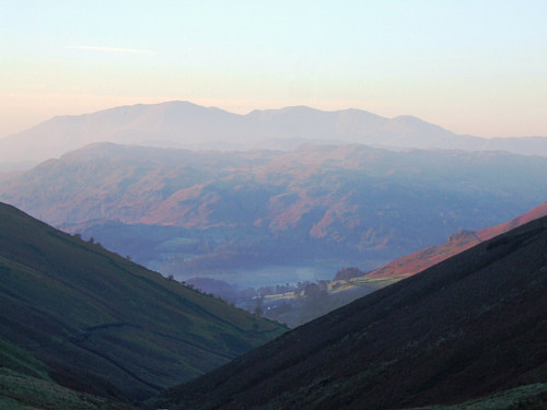 Early morning with a view back to Grasmere