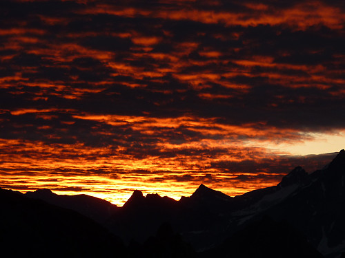 Beautiful alpine sunrise