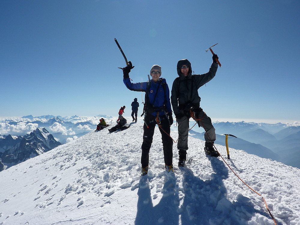 Me and Dan at the top of Mont Blanc.