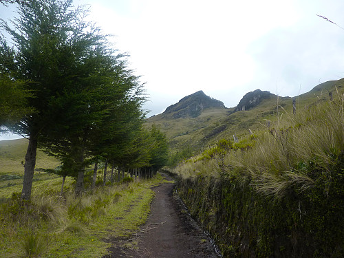 The top of Pasochoa ahead of us