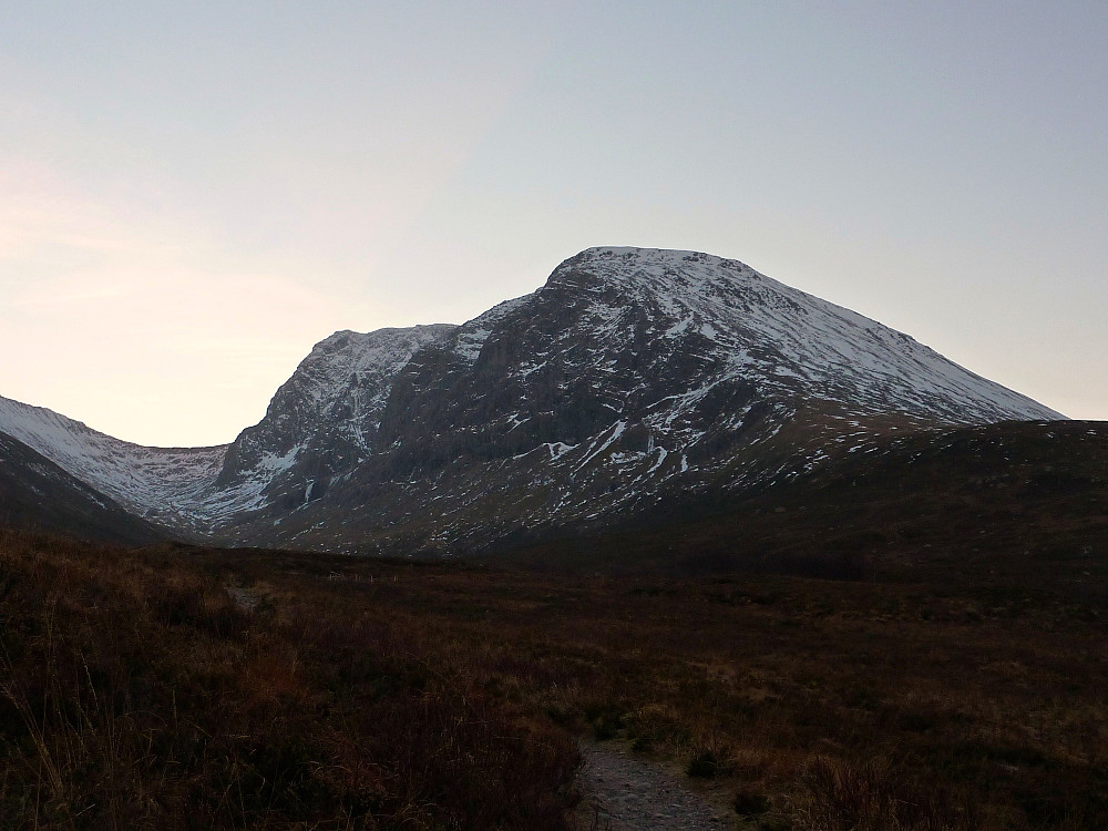 Ben Nevis's north face seen from the walk-in