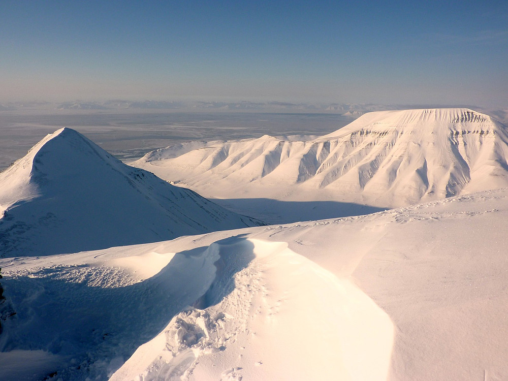 Views from close to the summit