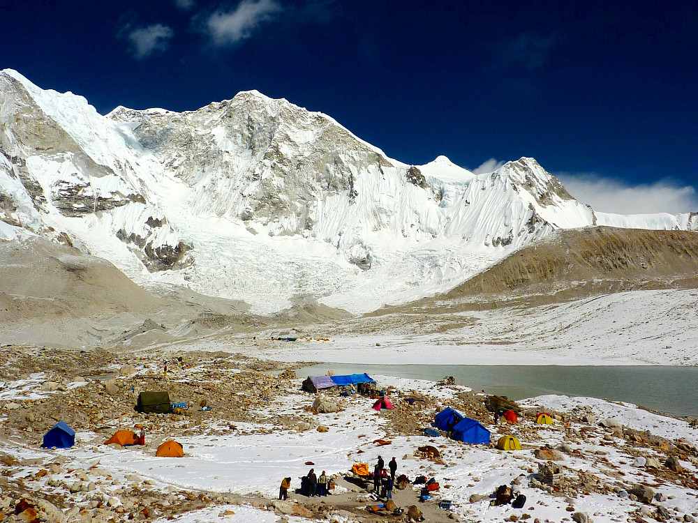 At Baruntse base camp (ca. 5400m)