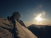 Trollsteinen's summit ridge
