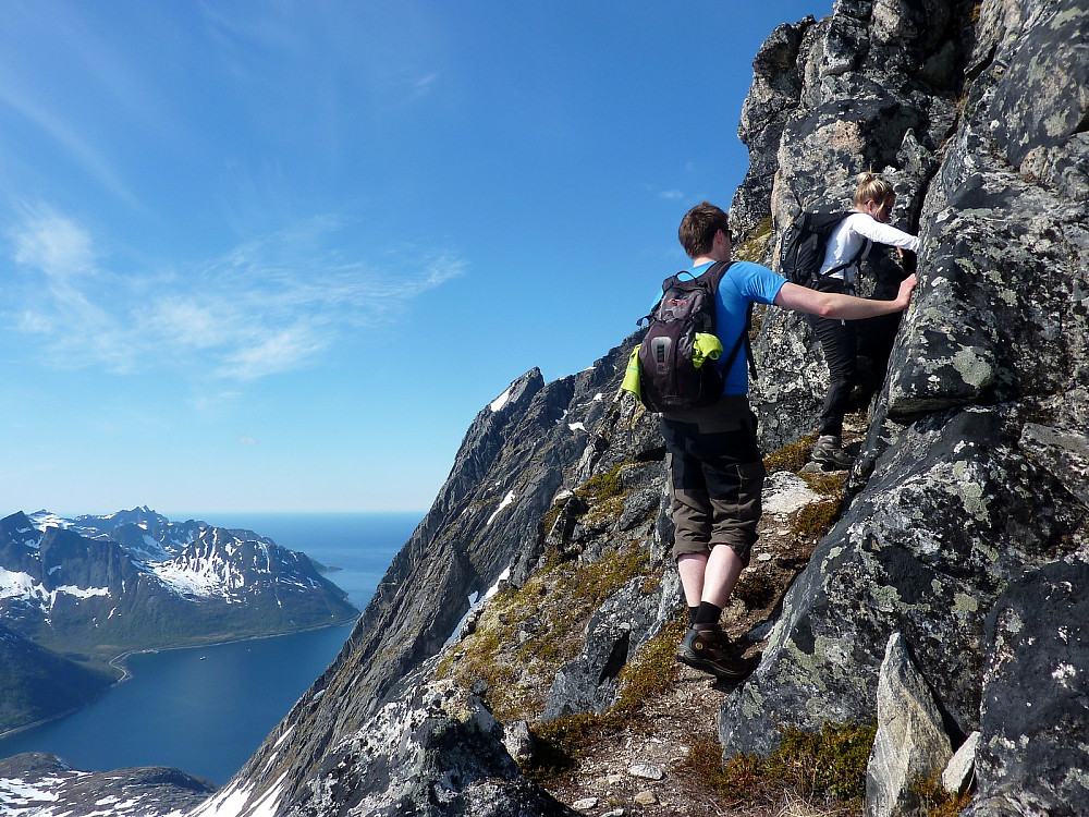Gregers and Terese on the ridge