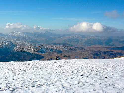 View west from Helvellyn