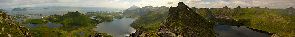 Panorama from the top of Kongstindan