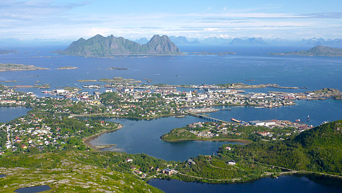 The views over Svolvær were quite good after a while. 