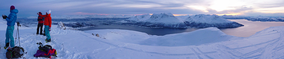 Utsikt fra toppen av Gråtinden