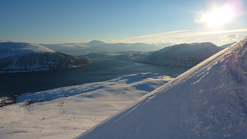 On the way up the ridge