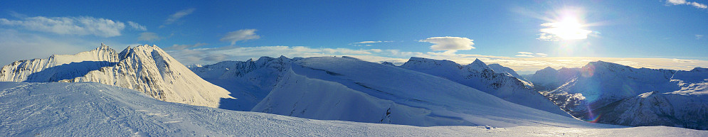 Panorama fra Fagerfjellet skitopp