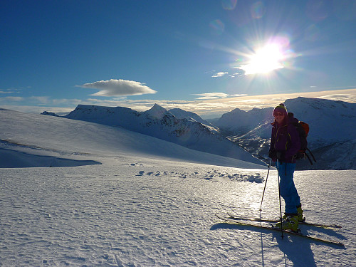 Meg på skitoppen