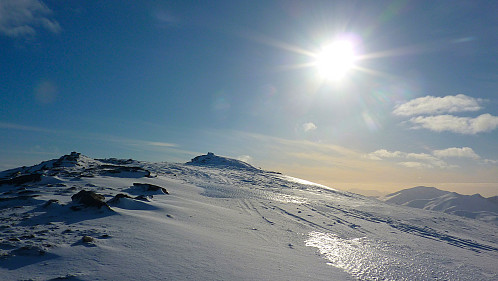 Toppen av Steinskartinden, utsikt mot vest