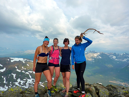 Teambilde på toppen