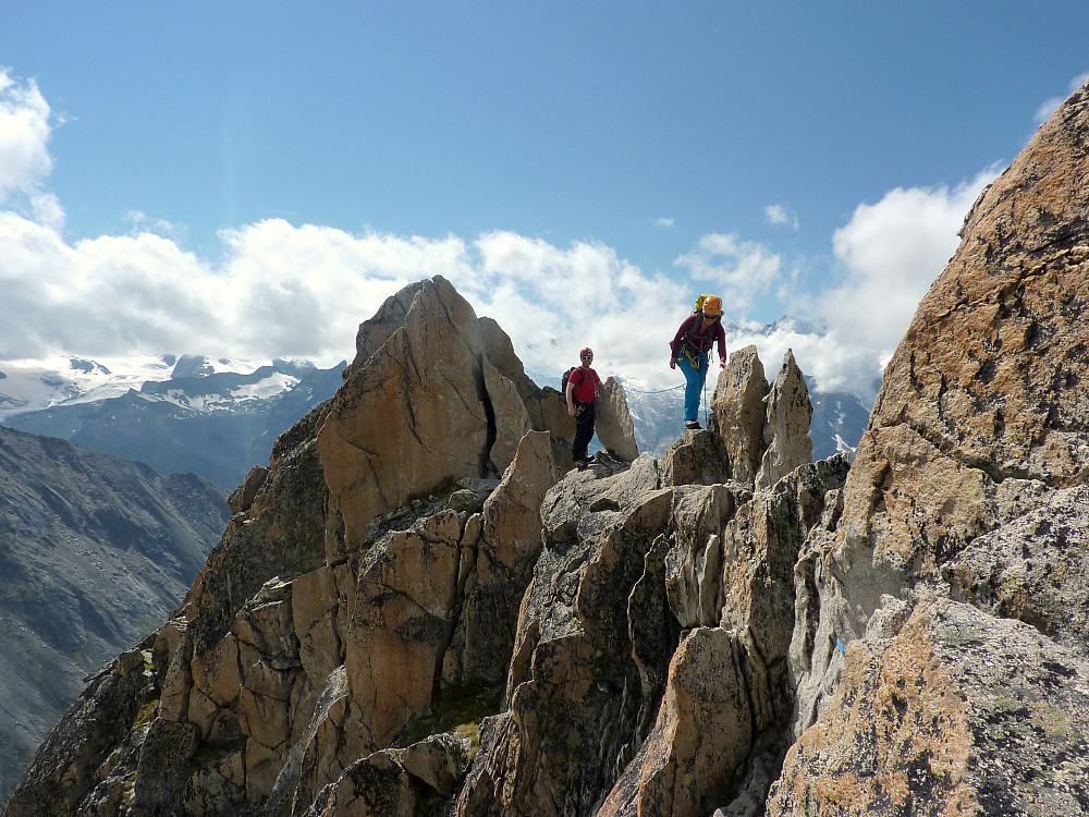 Walking along the ridge