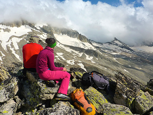 Pete and Rocio admire the views