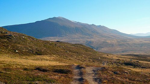 Nonstinden sett fra stien til Nonsbu