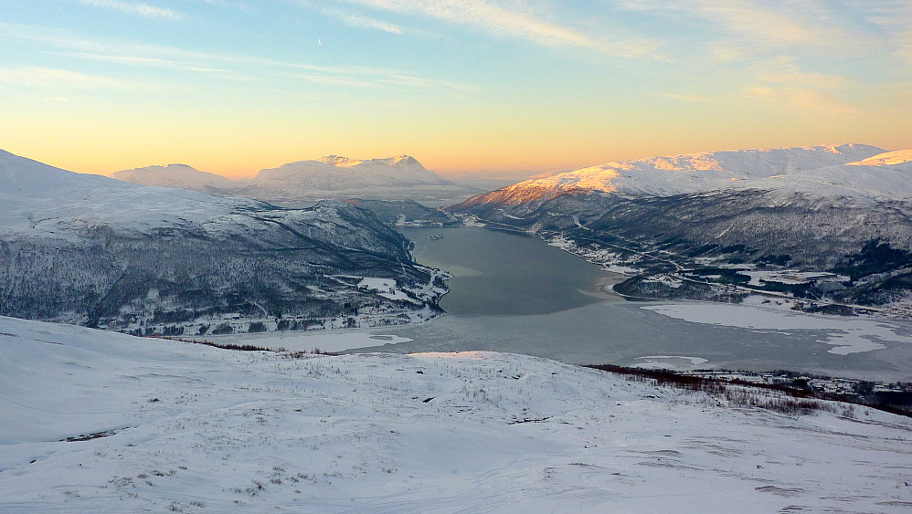 Utsikt vestover mot Malangen