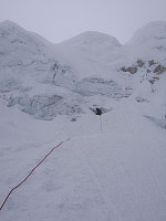 On one of the later pitches to the col
