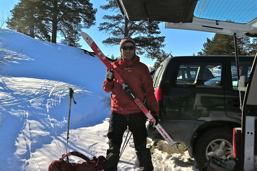 Avgang fra Billingen, superklare i kulda ;-)