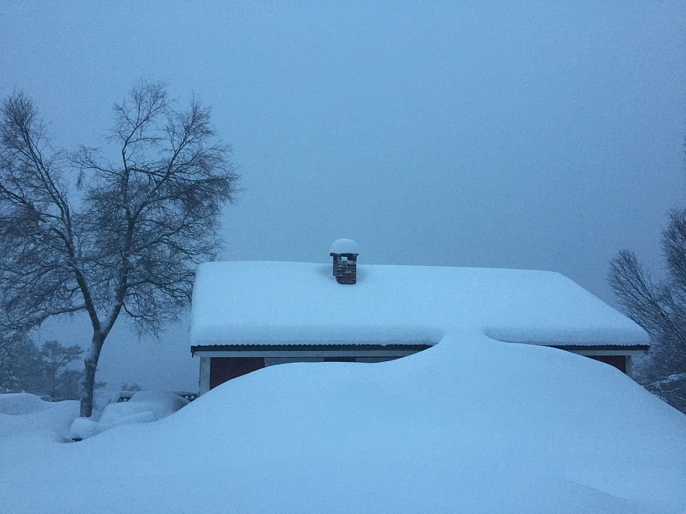 Naboen må nok måle litt snø hvis han skal inn i selet