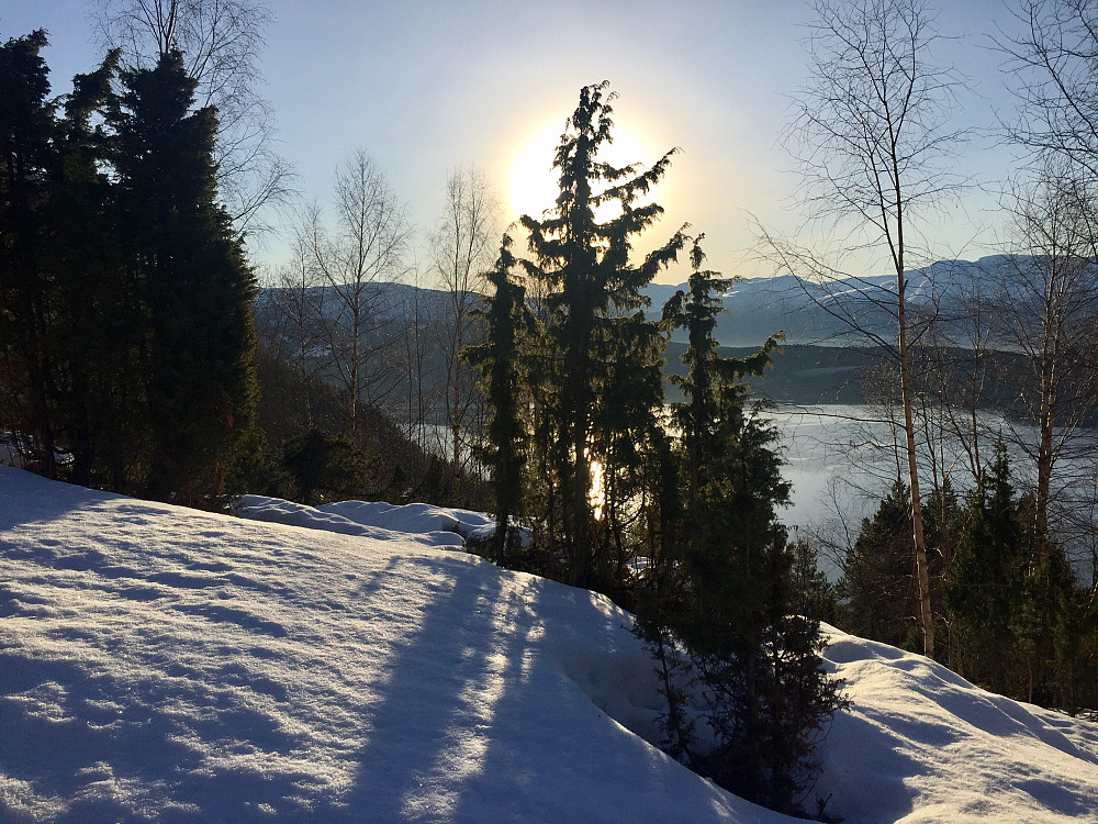 Deilig å kunne starte hjemmefra i sol !