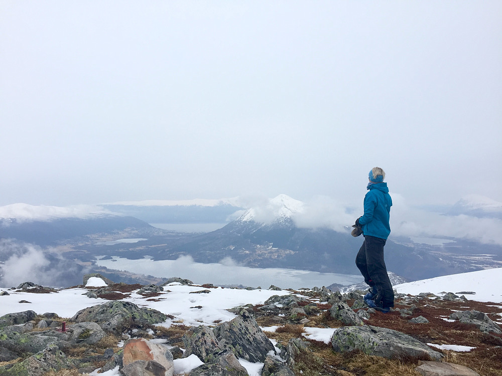 Fra Løkeberget mot Melshornet og Hareid