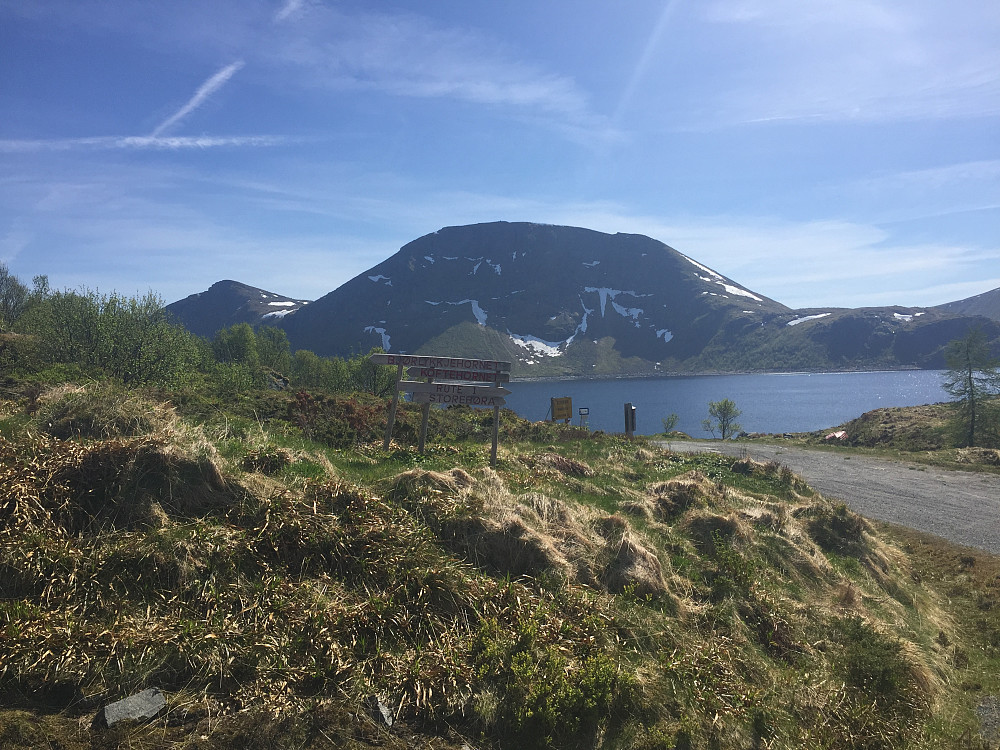 Børevatnet hvor jeg startet turen